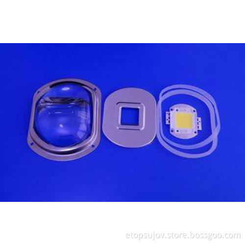 Glass Optical Lens LED Street Light Retrofit Kits With High